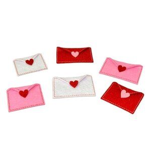 Valentine Felt Love Letters Mini Scatter Decor Miniature Red Pink Tier Tray